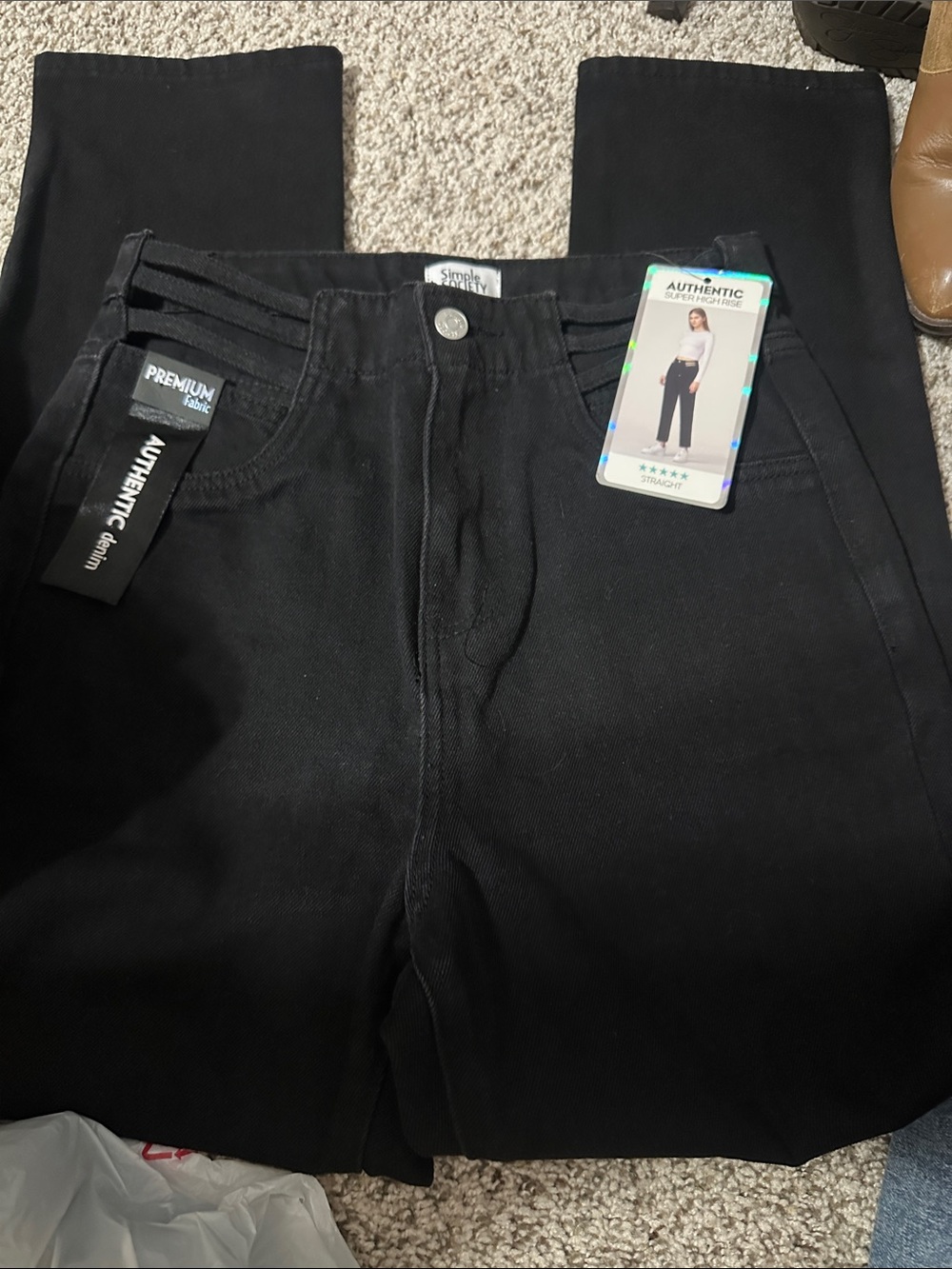 Simple Society Black High-Rise Jeans